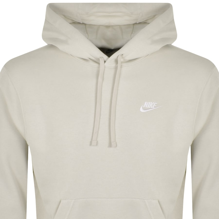 Nike club hoodie light bone top